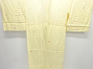 絞り水玉模様単衣長襦袢（刺繍衿付）
